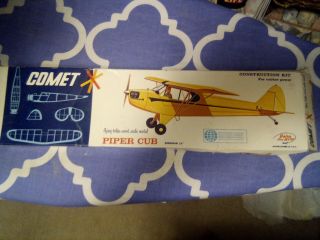Vintage Comet Cub Model Airplane Construction Kit