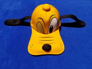 Vintage Walt Disney World Pluto 3d Hat Cap Long Ears Bill 84167 Goofy Floppy Fun