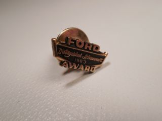 Vintage 1963 Ford Distinguished Achievement Award Lapel Pin Cto 1/10 10k