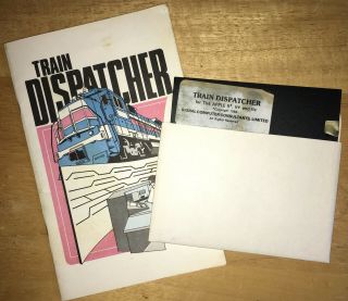 Apple Ii Vintage Software - Train Dispatch By Signal Computer 1984 - Very Rare