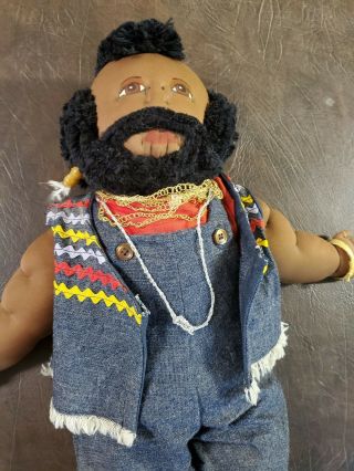 Vintage A - Team " Mr.  T " Custom Hand - Made Plush " Cabbage Patch " Doll 1985