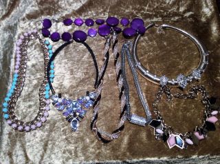 Selection Of Vintage Costume Jewellery Necklaces