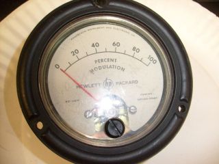 Vintage Hp Signal Generator Model 608c Percent Modulation Meter Gauge /r5