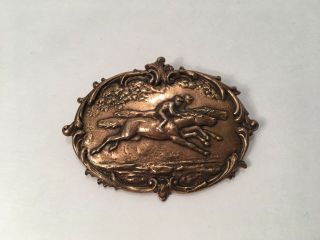 Vintage Horse Racing Pin/brooch