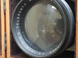 Vintage Wollensak 1 5 inch Telephoto Camera Lens 1/ 5.  6 5