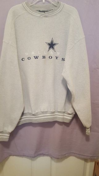 Vintage Dallas Cowboys Russell Athletics Sweatshirt Mens Large Gray