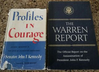 Robert F.  Kennedy Book Profiles In Courage And The Warren Report Rfk Jfk