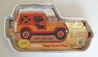 Wilton Jeep Wrangler Cake Pan 1984 Insert Trail Rider 4x4 Truck Vintage