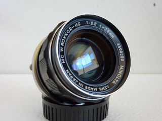 Minolta Mc W.  Rokkor - Hg 35mm F/2.  8 Lens