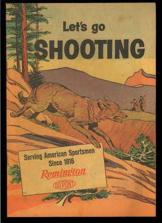 Let’s Go Shooting Nn Not In Guide Nra Remington Arms Giveaway Comic 1956 Vg - Fn