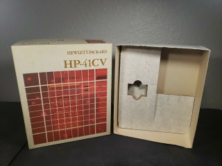 Vintage Hp - 41cv Calculator Box
