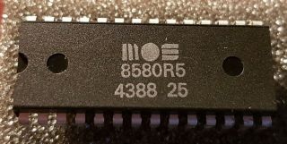 Mos 8580 R5 Sid Chip,  For Commodore 64,  And,  Genuie Part,  Exrare