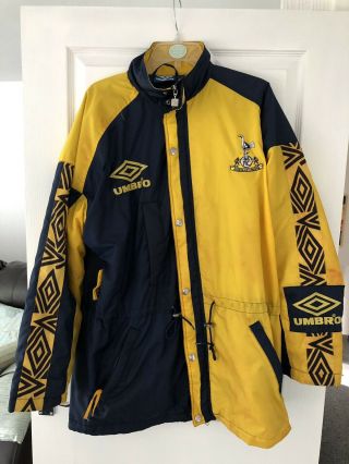 Tottenham Hotspur Vintage Jacket 1991/94 Spurs Umbro Trench Managers Coat Retro