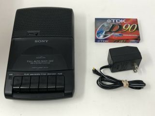 Sony Pressman Tcm - 929 Personal Portable Cassette Player Voice Recorder Vintage