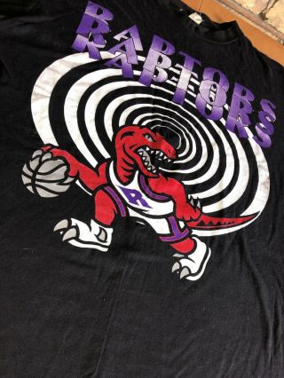 Vintage 90s Toronto Raptors Nba Basketball Shirt XL/XXL OVO 3