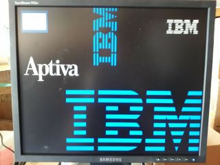 Vintage IBM Aptiva with Vintage IBM Mouse.  Windows 98.  Fully 3