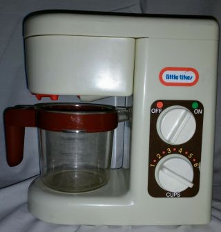 Vintage Little Tikes Play House Coffee Maker & Carafe Pot Water
