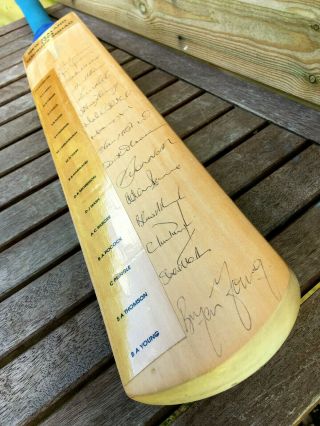Vintage Zealand 1994 Touring Squad Fully Team Signed Cricket Club Bat