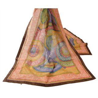 Sanskriti Vintage Dupatta Long Stole Blend Cotton Wrap Hijab Printed Scarves 2