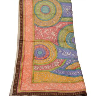 Sanskriti Vintage Dupatta Long Stole Blend Cotton Wrap Hijab Printed Scarves 3