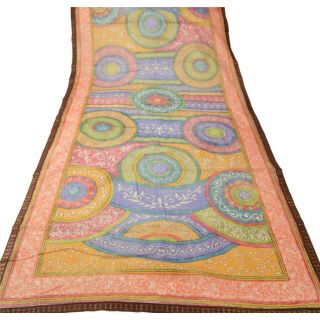 Sanskriti Vintage Dupatta Long Stole Blend Cotton Wrap Hijab Printed Scarves 4