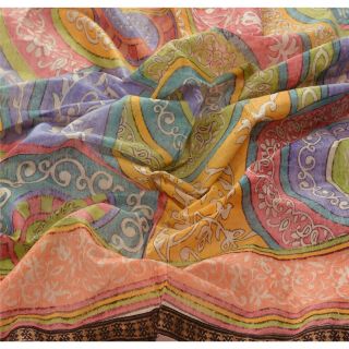 Sanskriti Vintage Dupatta Long Stole Blend Cotton Wrap Hijab Printed Scarves 5