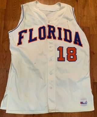 Vintage Florida Gators Game Worn Sleeveless Baseball Jersey 18 Size 44