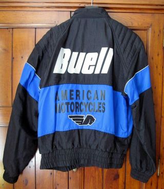 Vintage Buell Nylon Motorcycle Paddock Jacket