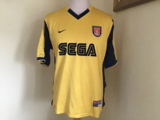 1999 - 2000 Arsenal Away Shirt,  Vintage Nike,  Adults L Vgc