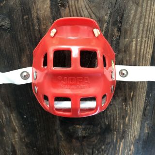 Jofa hockey helmet mouthguard red vintage classic BMX 3
