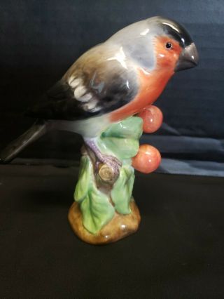 Spode Copeland’s China England Porcelain Red Breast Bird Figurine Vintage Exc.