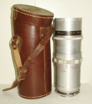 Vintage German 1:3.  5 / 135 Meyer Optik Gorlitz Primotar Lens Nr