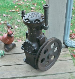 Vintage Quincy Compressor Co.  Suction Pump - Great Lawn Ornament