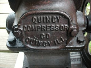 Vintage Quincy Compressor Co.  Suction Pump - Great Lawn Ornament 2