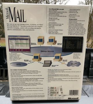 Microsoft Mail Server 3.  0 10 Clients for Win/Mac/OS/2.  Shrink Wrapped 3