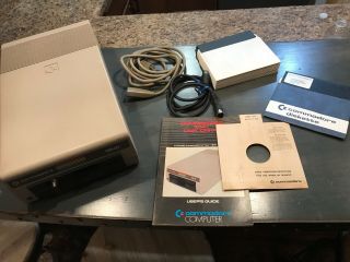 Commodore 1541 External 5.  25 " Floppy Disk Drive Serial Power Cord Disks