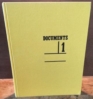 Documents Volume 1 1929 Anthology Hardcover JMP Paris 1991 4