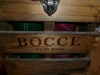Vintage Jeu de Boules Bocce 8 Ball Set 8