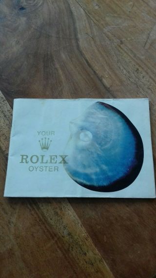 1970s Vintage Your Oyster Rolex Oyster Booklet 579.  07 Everest 1803 1016 1655