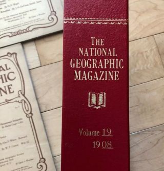 1908 National Geographic Magazines 5 Issues Jan March,  April,  May,  June 2