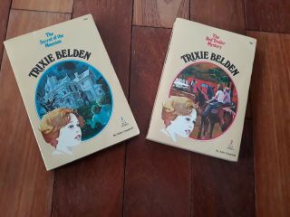 2 Trixie Belden Books: The Secret Of The Mansion & The Red Trailer Mystery