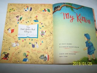 VINTAGE A LITTLE GOLDEN BOOK 300 MY KITTEN © 1953 