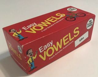 Vintage Easy Vowels Flash Card Set Frank Schaffer Incomplete