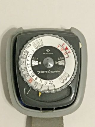 Vintage Gossen Pilot LIght Meter Made in Germany with Hard Case 2