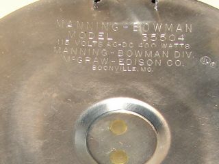 VINTAGE Electric POPCORN MAKER Manning - Bowman 3 Quart CORN POPPER 35503 - 1 W/ BOX 7