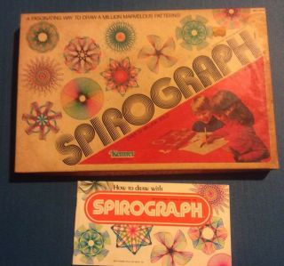 Vintage 1980 Kenner Spirograph 14210 Educational Design Drawing Toy
