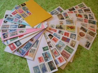 25 Pre - Stamped 10 & Card Envelopes 55 Cent Vintage Us Postage Stamps