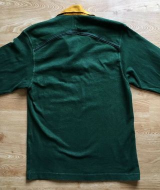 Retro Vintage South African Rugby Union Shirt Jersey M Springboks Green Yellow 5