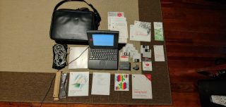 Vintage Apple Powerbook 520 /w Power Cord And Laptop Bag,  Manuals,  Accessories