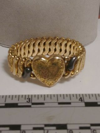 Vintage American Queen Pitman & Keeler Gold Filled?? Sweetheart Bracelet ??used